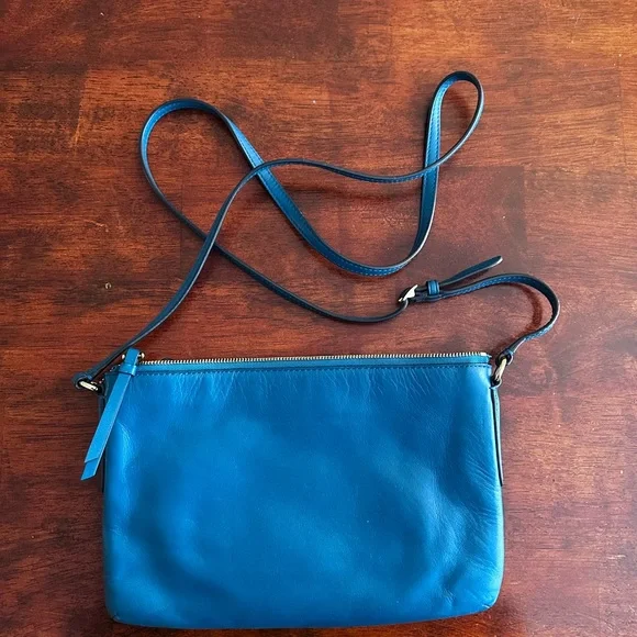 Teal Coach East West Maddison Crossbody Bag EUC - Picture 9 of 10